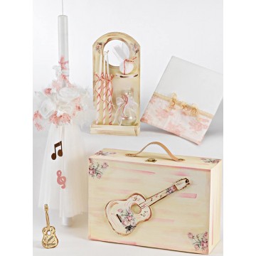 Σετ βάπτισης κουτί με κιθάρα ΣΕΤ ΒΑΠΤΙΣΗΣ ΚΟΡΙΤΣΙ